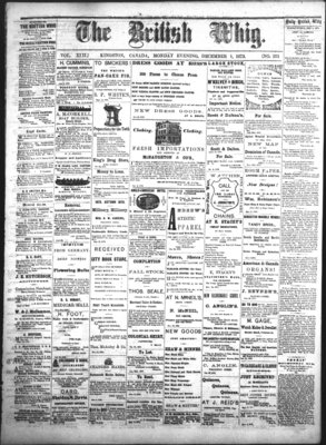 Daily British Whig (1850), 1 Dec 1873