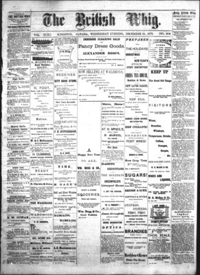 Daily British Whig (1850), 31 Dec 1873