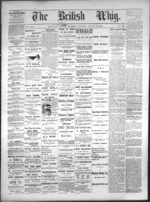 Daily British Whig (1850), 3 Aug 1876