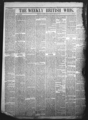 Weekly British Whig (1859), 25 Mar 1859