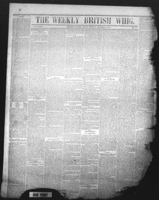 Weekly British Whig (1859), 2 Dec 1859