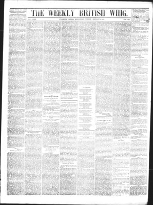 Weekly British Whig (1859), 14 Jan 1863