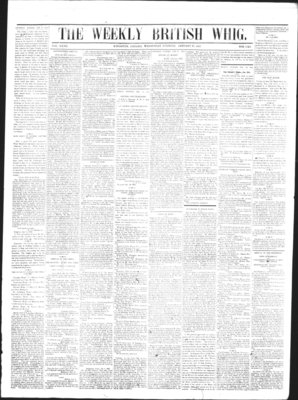 Weekly British Whig (1859), 21 Jan 1863