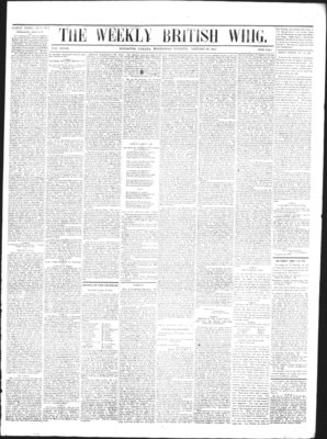 Weekly British Whig (1859), 28 Jan 1863