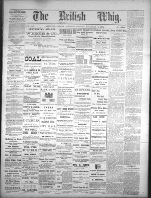 Daily British Whig (1850), 4 Nov 1876