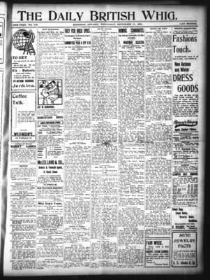 Daily British Whig (1850), 11 Sep 1901