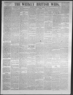 Weekly British Whig (1859), 2 Jun 1870