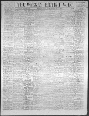 Weekly British Whig (1859), 21 Jul 1870