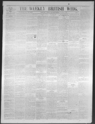 Weekly British Whig (1859), 4 Aug 1870