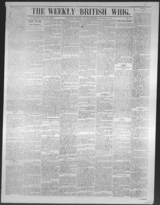 Weekly British Whig (1859), 1 Sep 1870