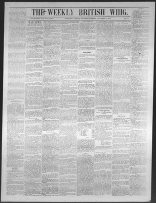 Weekly British Whig (1859), 15 Sep 1870