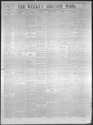 Weekly British Whig (1859), 6 Apr 1871