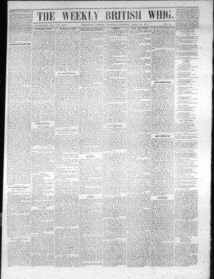 Weekly British Whig (1859), 25 Mar 1875