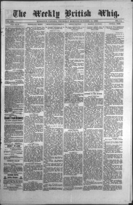 Weekly British Whig (1859), 11 Oct 1883