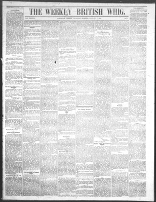 Weekly British Whig (1859), 7 Jan 1869