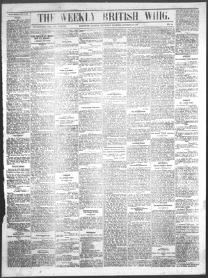 Weekly British Whig (1859), 28 Oct 1869