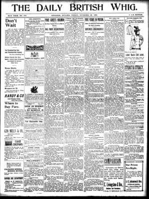 Daily British Whig (1850), 25 Nov 1898