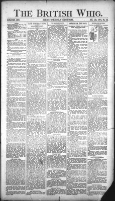 Weekly British Whig (1859), 6 Dec 1894