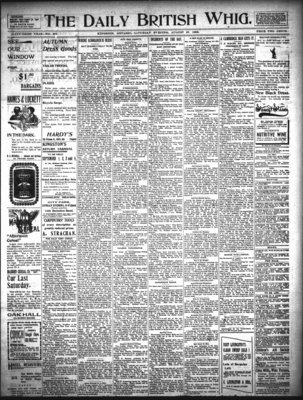 Daily British Whig (1850), 29 Aug 1896