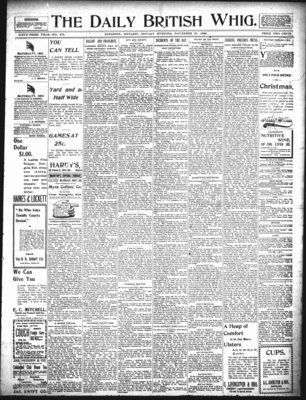 Daily British Whig (1850), 30 Nov 1896