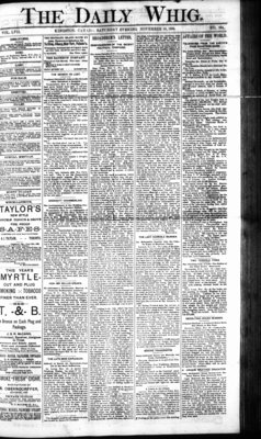 Daily British Whig (1850), 10 Nov 1888