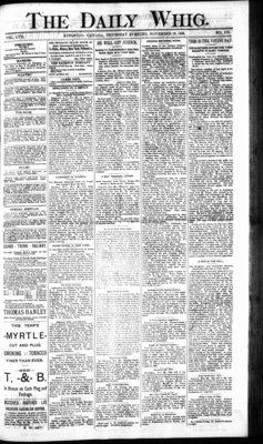 Daily British Whig (1850), 29 Nov 1888