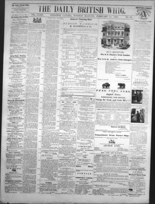 Daily British Whig (1850), 14 Feb 1865