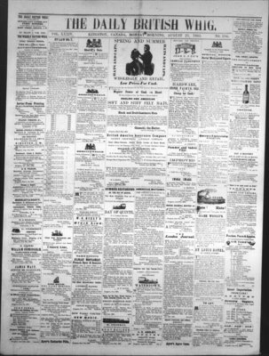 Daily British Whig (1850), 21 Aug 1865