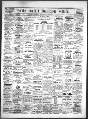 Daily British Whig (1850), 12 Aug 1869