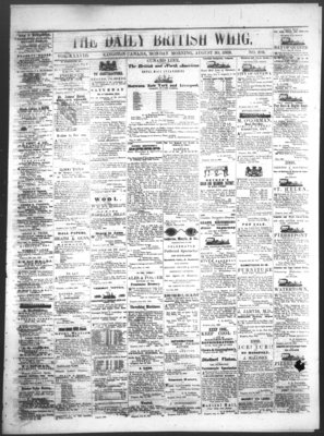 Daily British Whig (1850), 30 Aug 1869