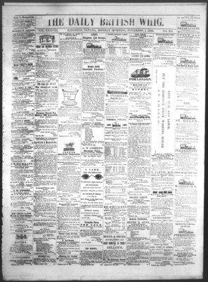 Daily British Whig (1850), 1 Nov 1869