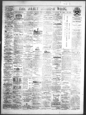 Daily British Whig (1850), 26 Nov 1869