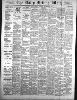 Daily British Whig (1850), 27 Nov 1890