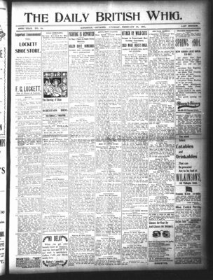 Daily British Whig (1850), 16 Feb 1901