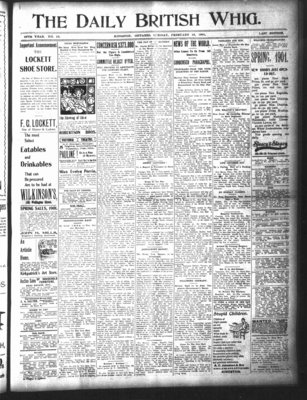 Daily British Whig (1850), 19 Feb 1901