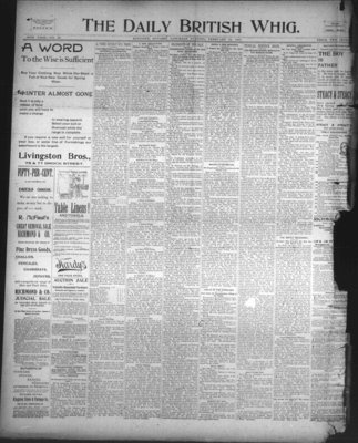 Daily British Whig (1850), 25 Feb 1893