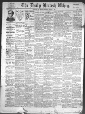 Daily British Whig (1850), 11 Jan 1892