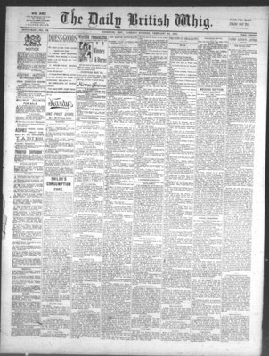 Daily British Whig (1850), 23 Feb 1892