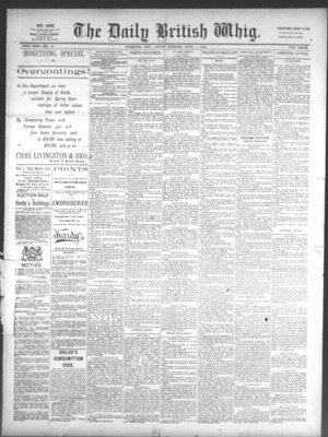 Daily British Whig (1850), 1 Apr 1892