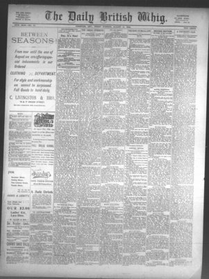 Daily British Whig (1850), 12 Aug 1892