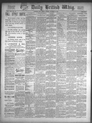 Daily British Whig (1850), 21 Oct 1892