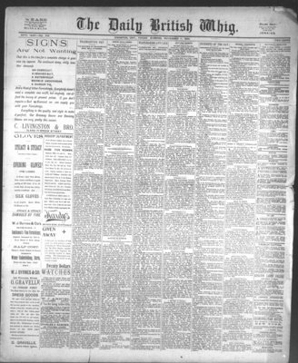 Daily British Whig (1850), 11 Nov 1892