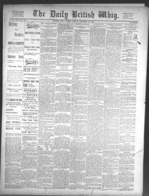 Daily British Whig (1850), 29 Nov 1892