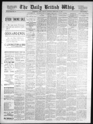 Daily British Whig (1850), 6 Feb 1891