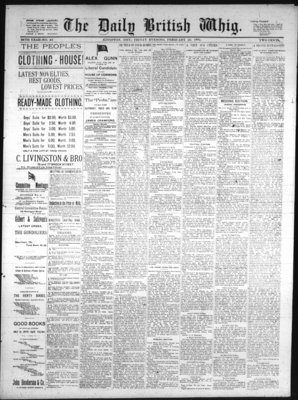 Daily British Whig (1850), 20 Feb 1891