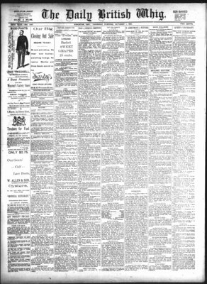 Daily British Whig (1850), 1 Oct 1891