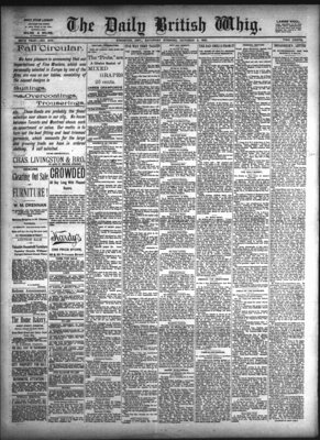 Daily British Whig (1850), 3 Oct 1891