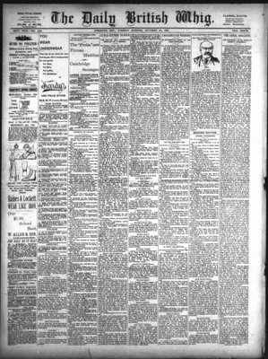 Daily British Whig (1850), 20 Oct 1891