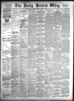 Daily British Whig (1850), 27 Oct 1891