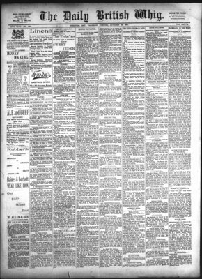 Daily British Whig (1850), 29 Oct 1891